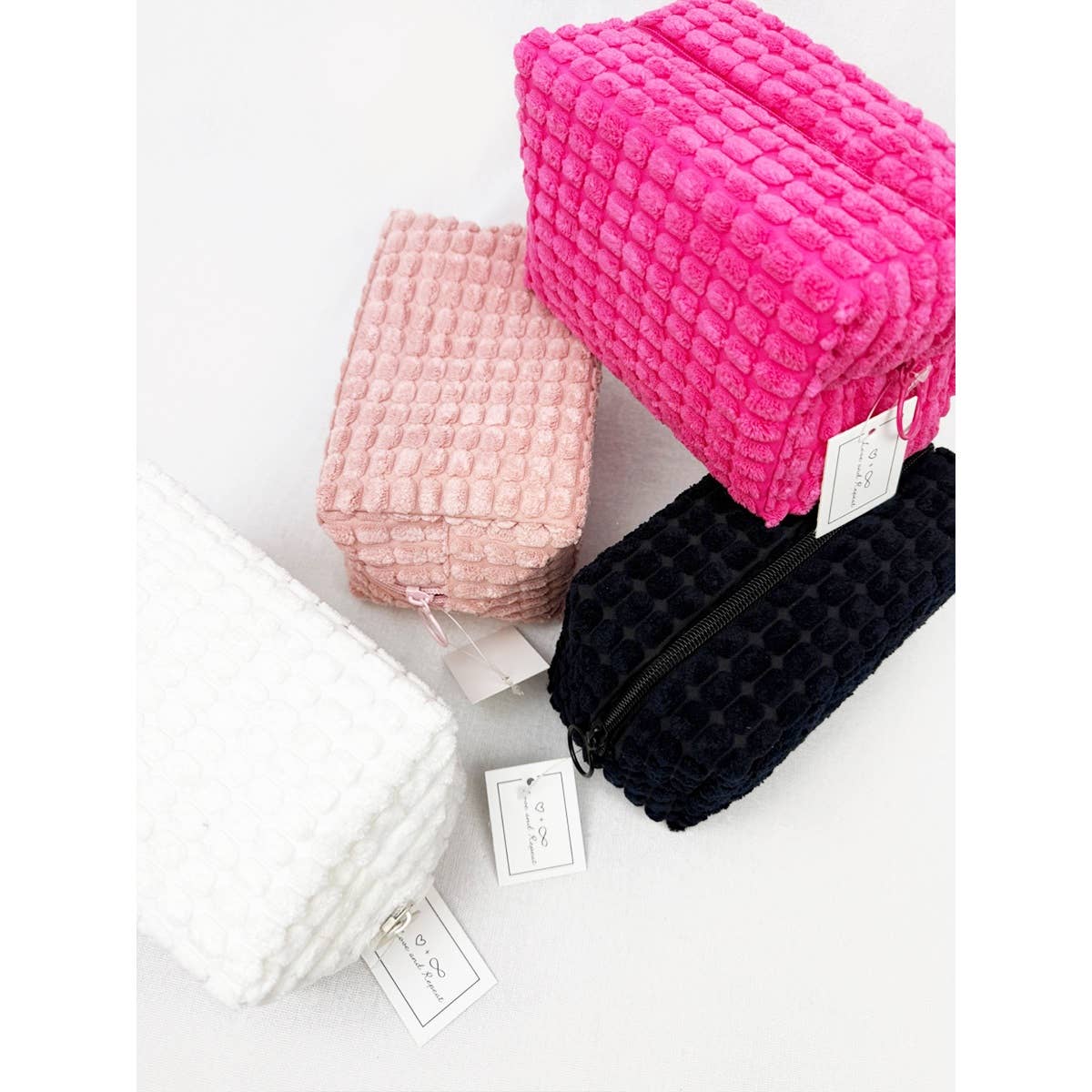 Soft Puff Textured Light Weight Cosmetic Bag