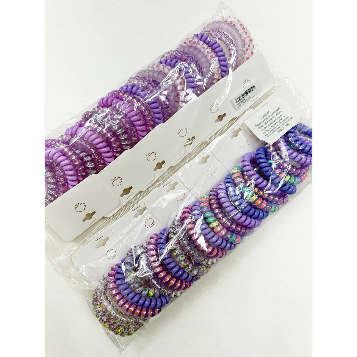 Lavender Shades Spiral Hair Ties
