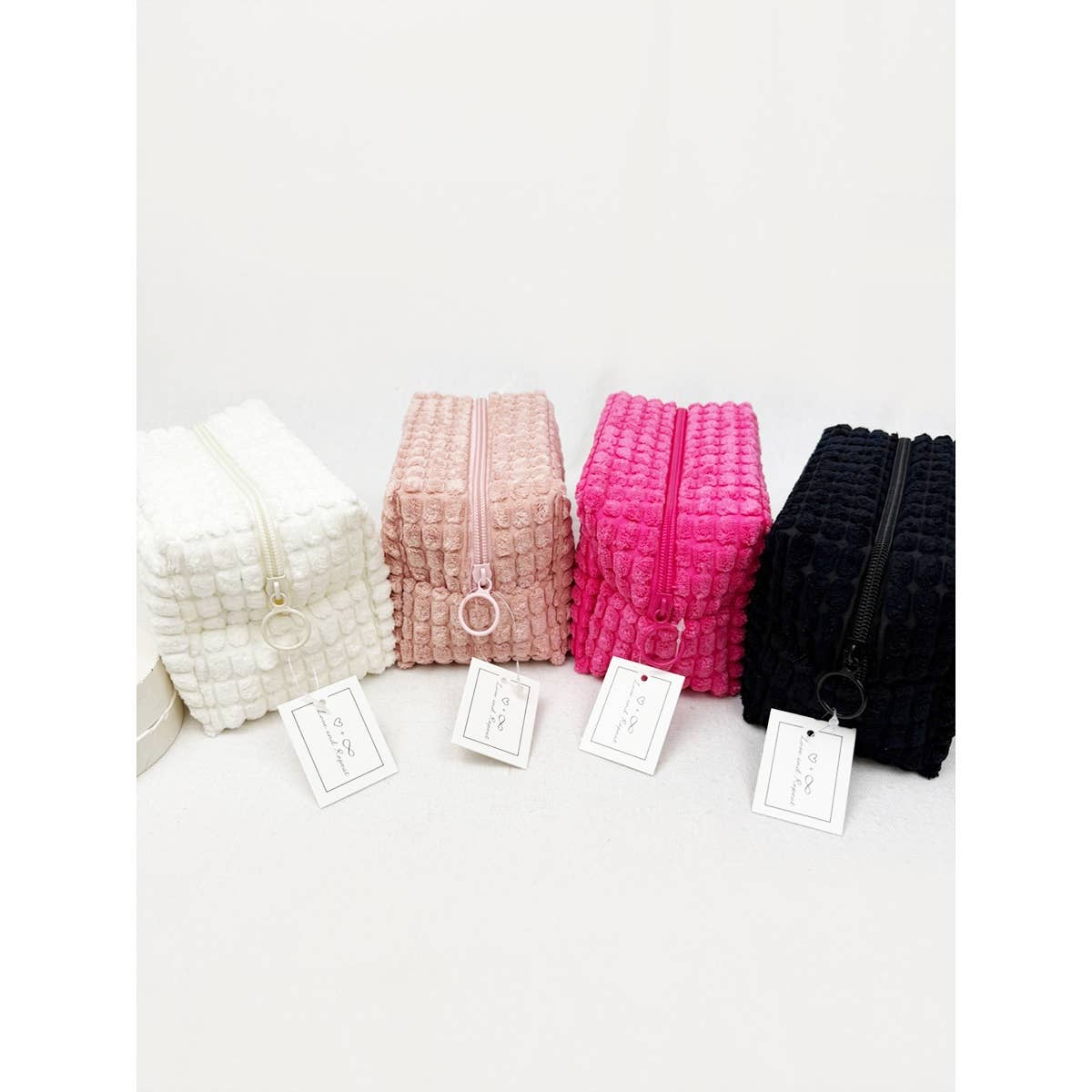Soft Puff Textured Light Weight Cosmetic Bag