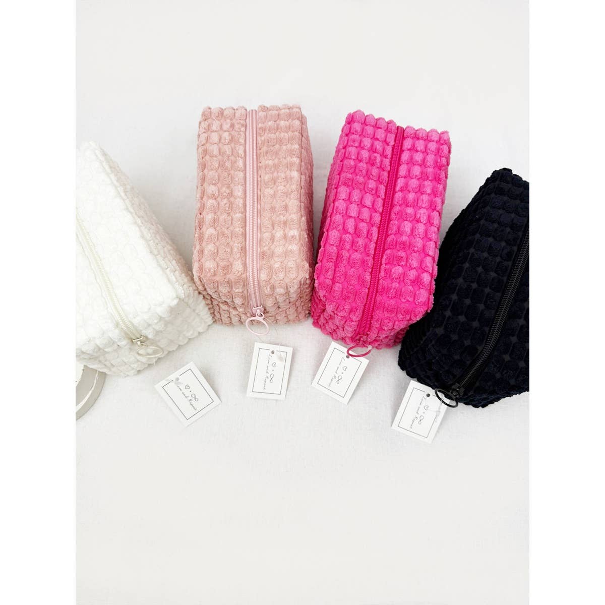 Soft Puff Textured Light Weight Cosmetic Bag