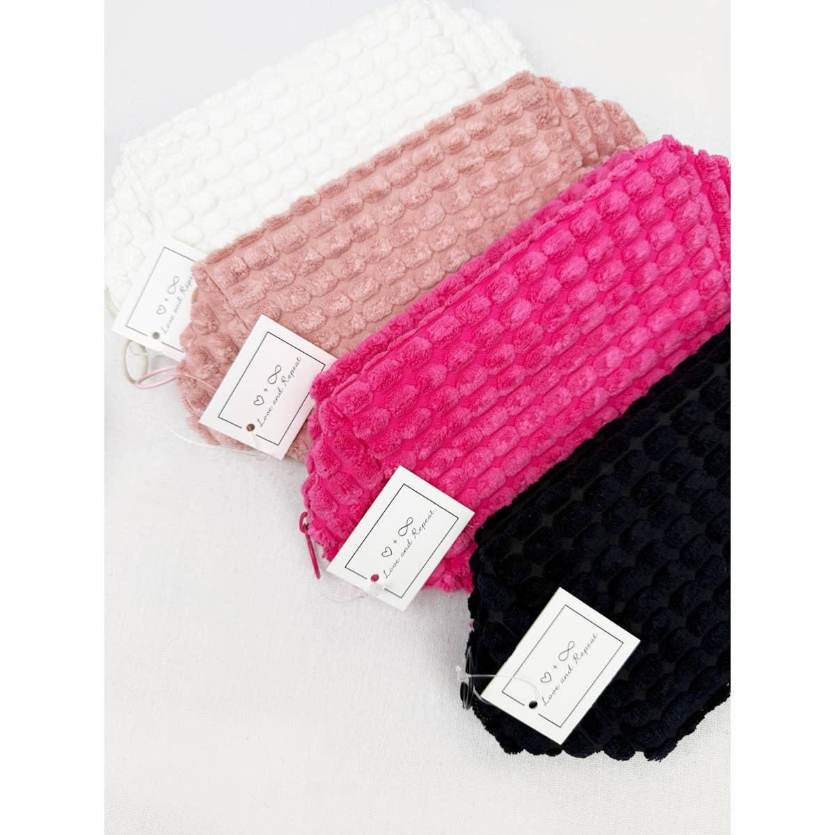 Soft Puff Textured Light Weight Cosmetic Bag