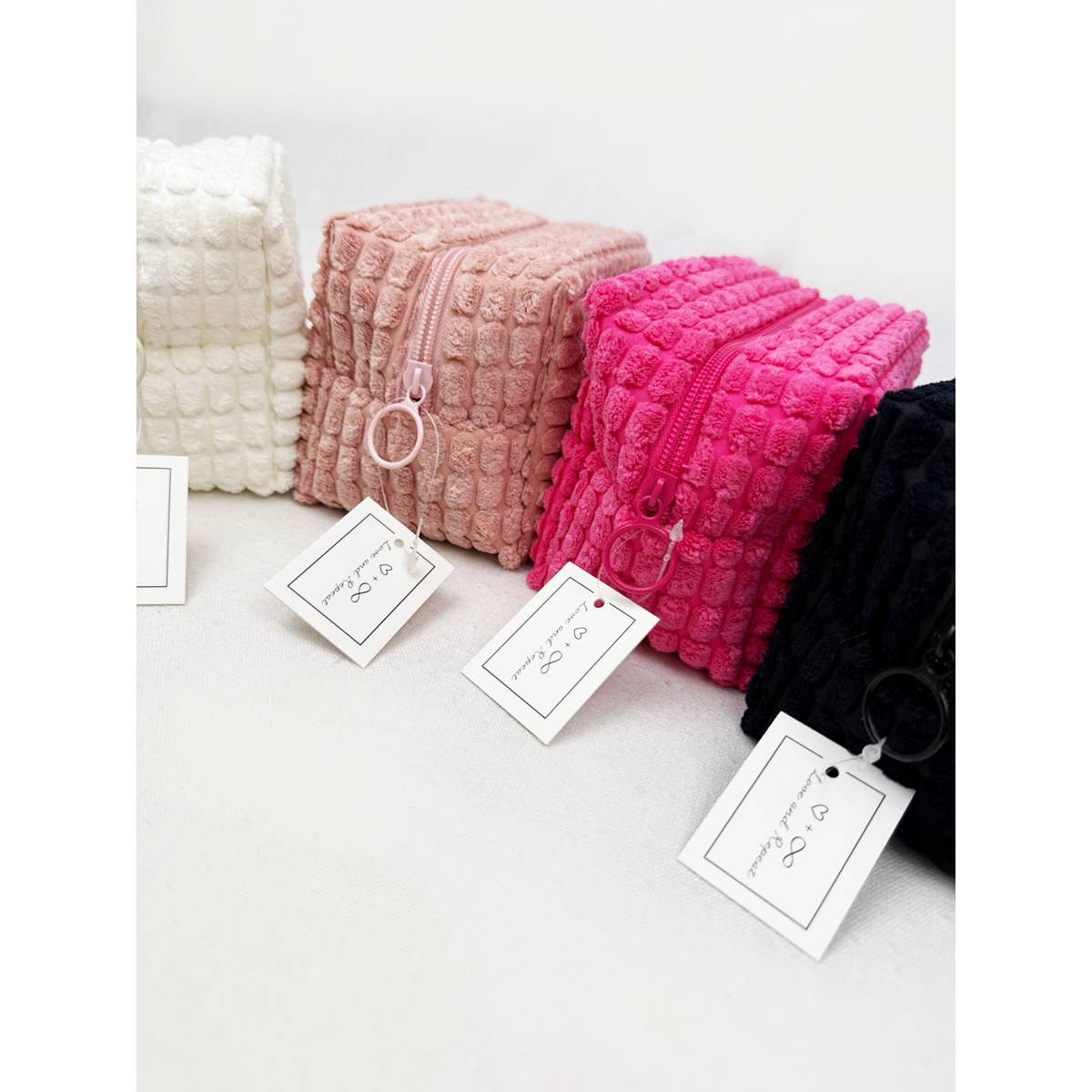Soft Puff Textured Light Weight Cosmetic Bag