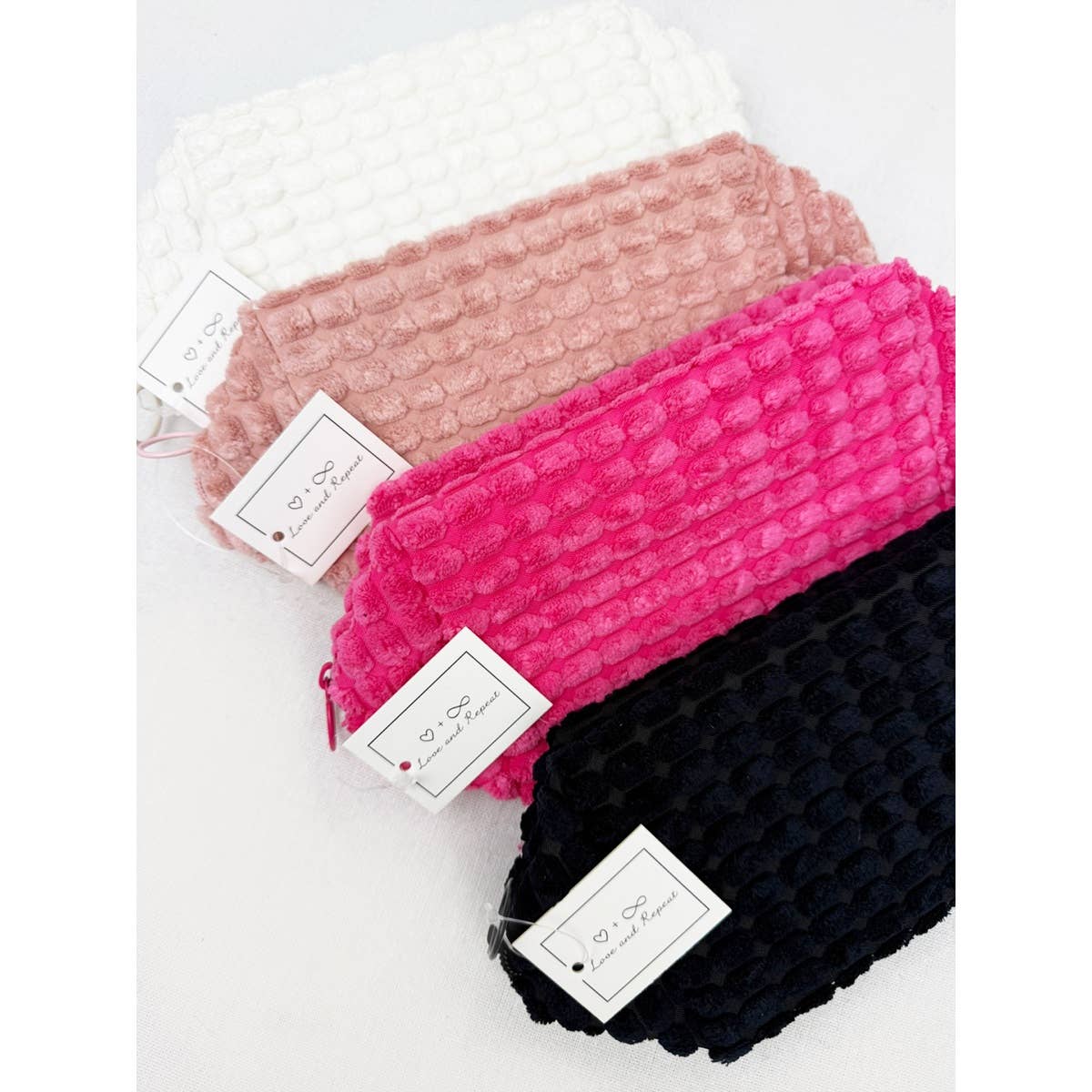 Soft Puff Textured Light Weight Cosmetic Bag