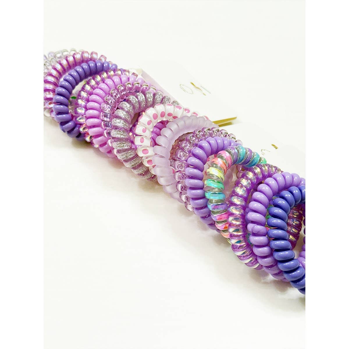 Lavender Shades Spiral Hair Ties