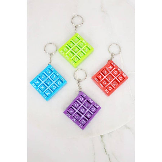 Tic Tac Toe Mini Board Game Keychain