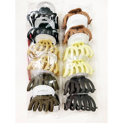 Matte Neutral Colors of Octopus Hair Claw Clip