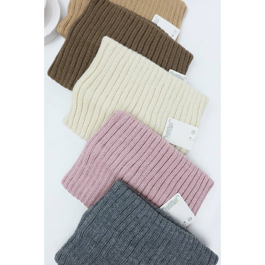 Solid Winter Knit Headband Neck Wamer