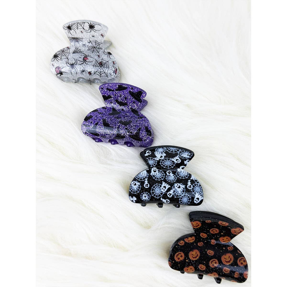 Halloween Theme Printed Mini Hair Claw Clip