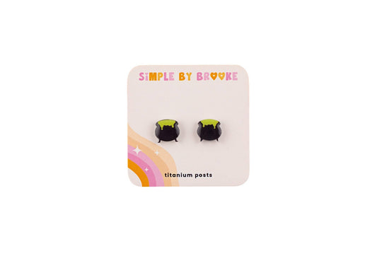 Cauldron Earrings // Halloween Earrings