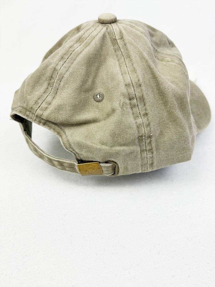 Bad Hair Day Embroidered Washed Baseball Cap