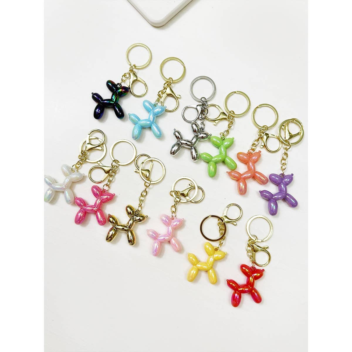 Colorful Puppy Theme Keychain