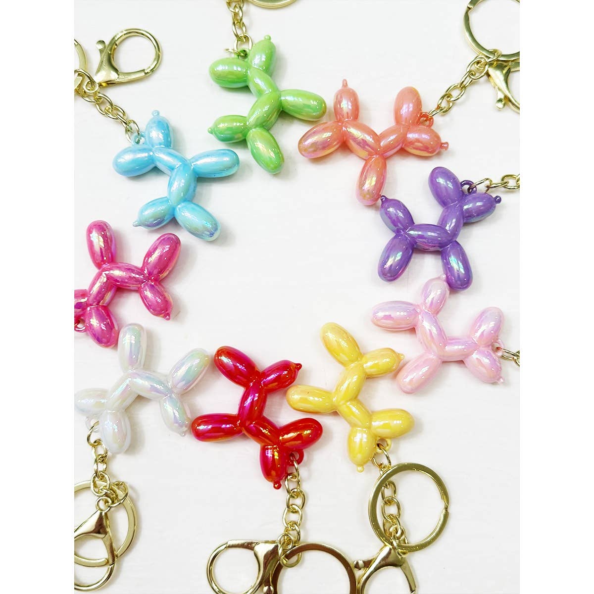 Colorful Puppy Theme Keychain