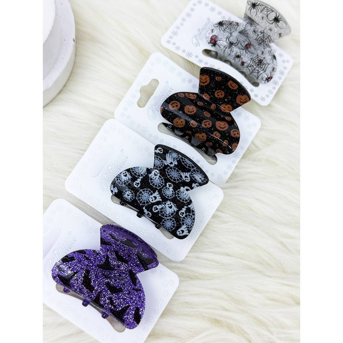 Halloween Theme Printed Mini Hair Claw Clip