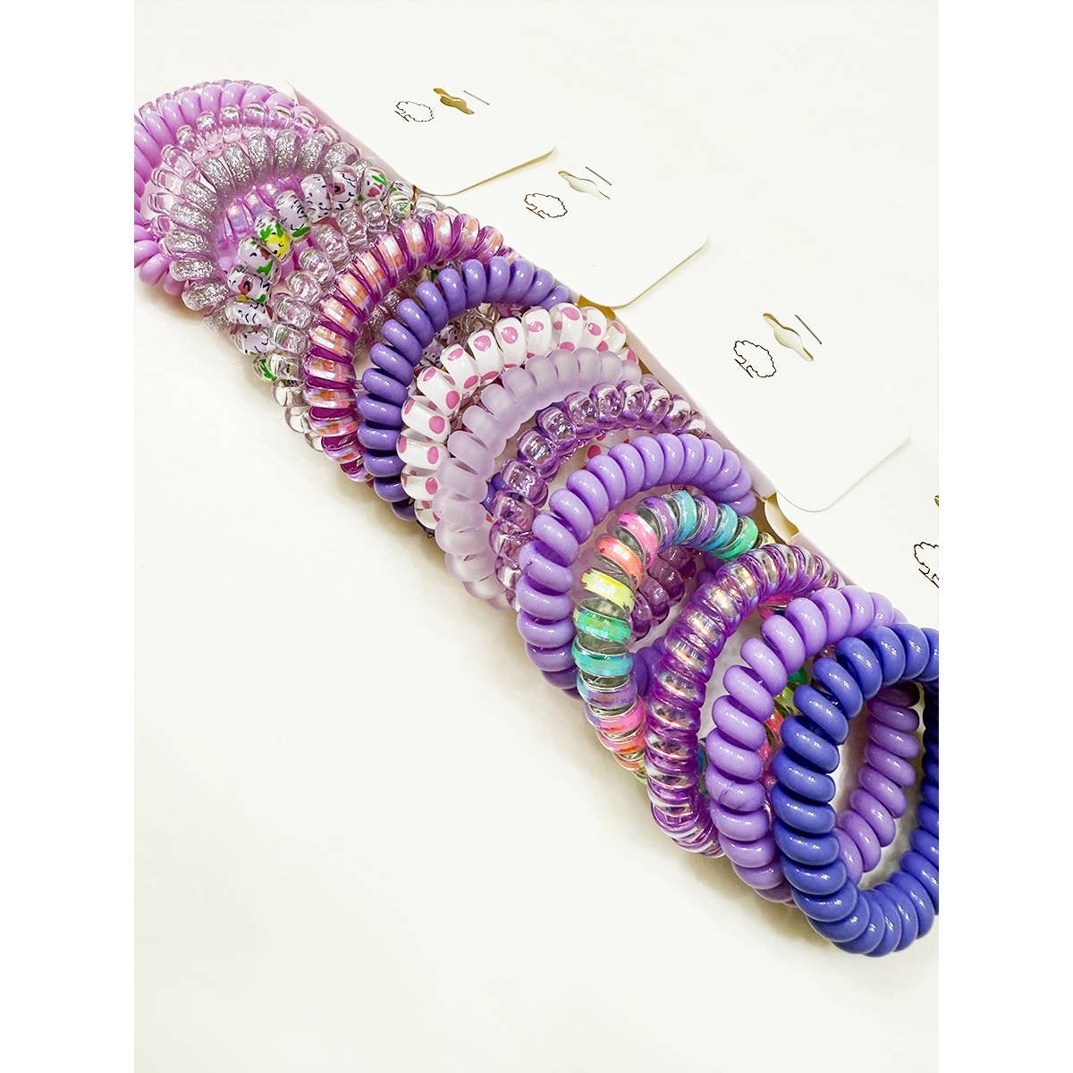 Lavender Shades Spiral Hair Ties