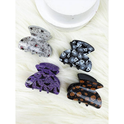Halloween Theme Printed Mini Hair Claw Clip