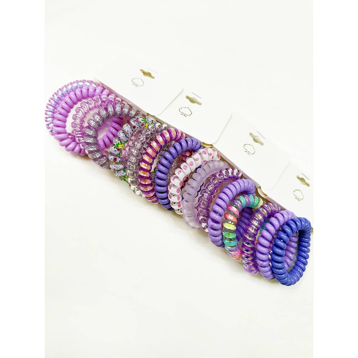 Lavender Shades Spiral Hair Ties