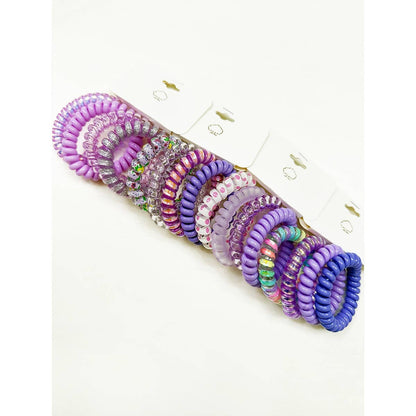Lavender Shades Spiral Hair Ties