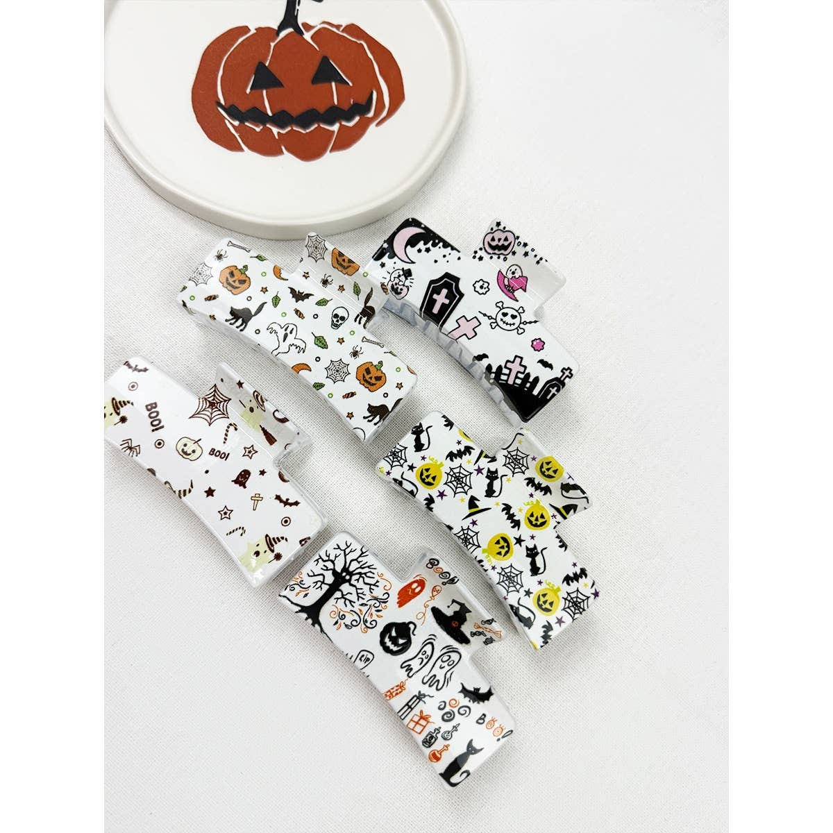 Variety Halloween Theme Hair Claw Clip