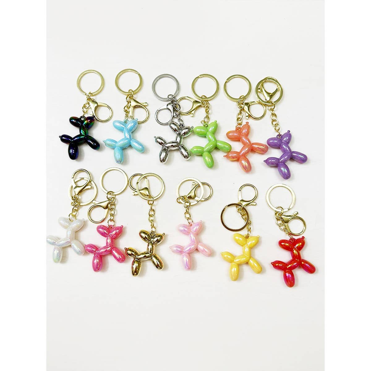 Colorful Puppy Theme Keychain