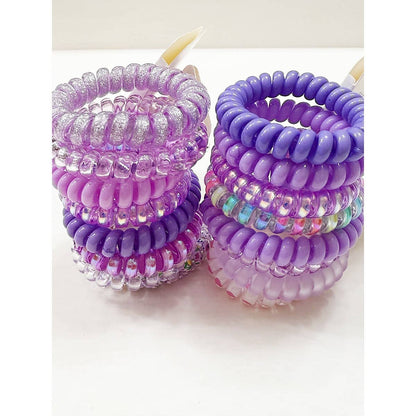Lavender Shades Spiral Hair Ties