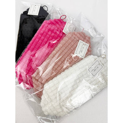 Soft Puff Textured Light Weight Cosmetic Bag