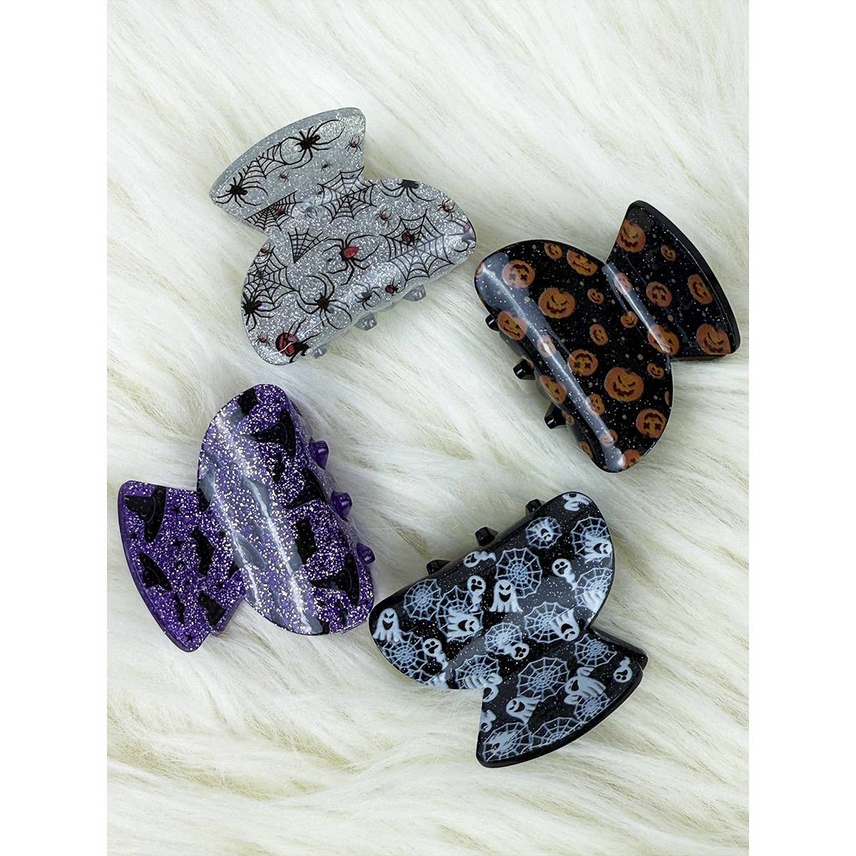 Halloween Theme Printed Mini Hair Claw Clip