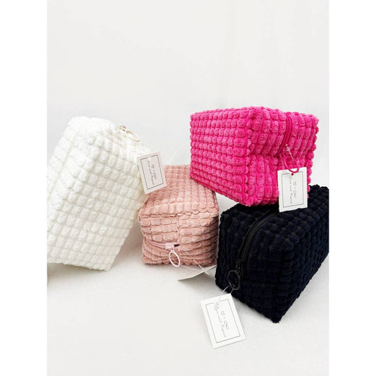 Soft Puff Textured Light Weight Cosmetic Bag