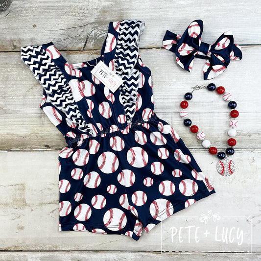Baseball Romper